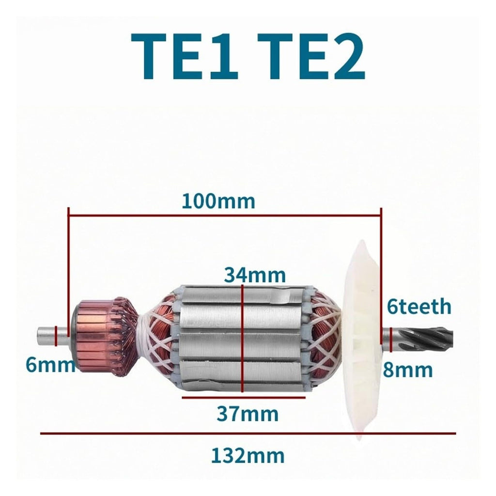 Armature Rotor Anchor Motor Compatible With Hilti TE1 TE2
