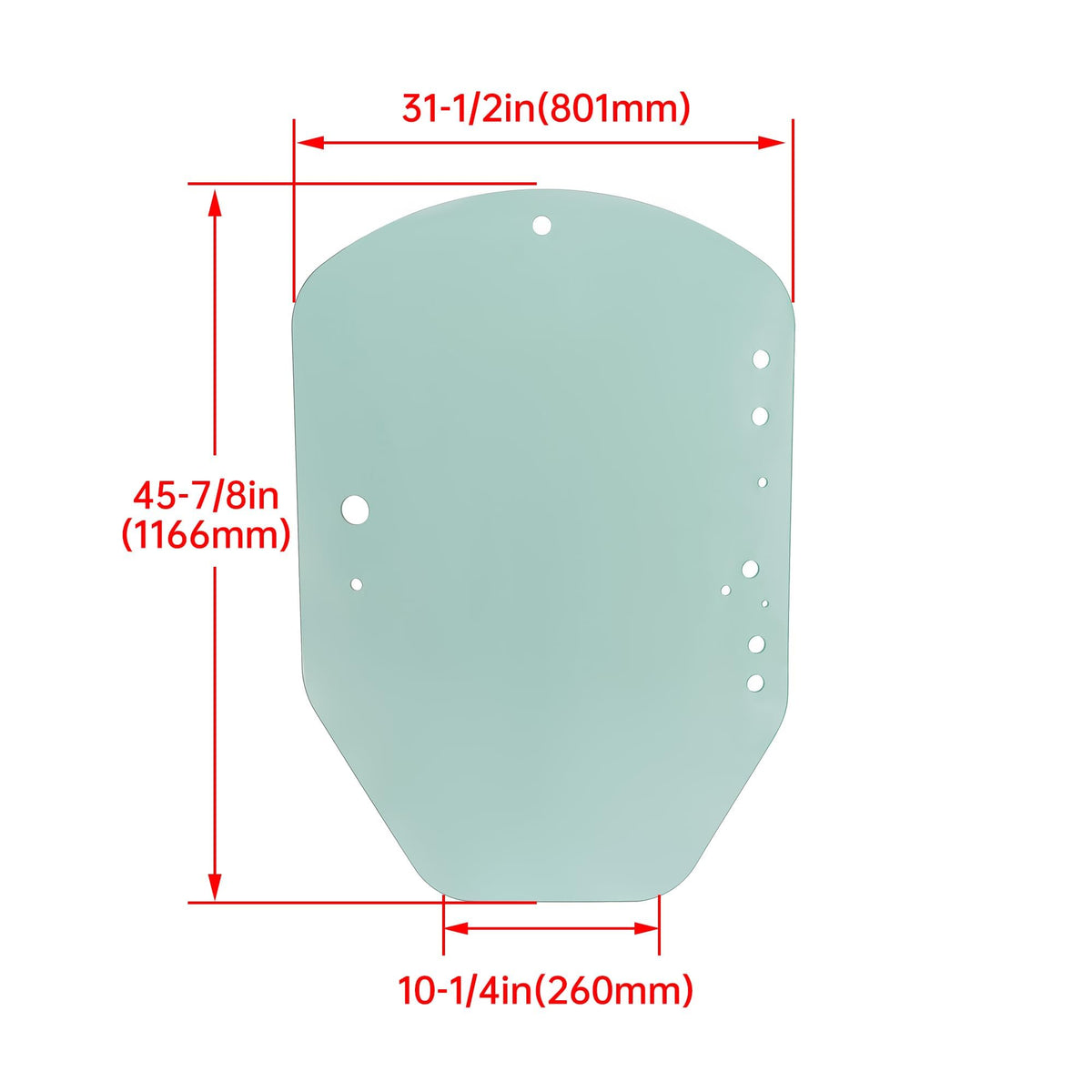 ECOTRIC Door Glass Compatible with John Deere D & E Series
