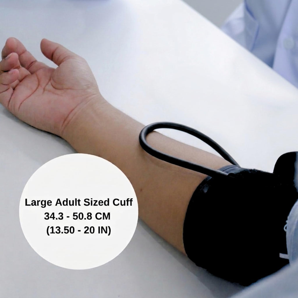 HCS Extra Large Blood Pressure Cuff, Manual Blood Pressure Cuff Arm, XL BP | Large Adult Aneroid Sphygmomanometer