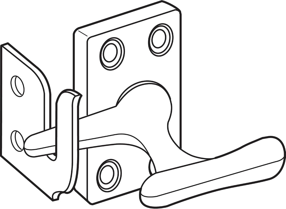 U 9936 Diecast with White Finish, Casement Window Sash Lock (Single Pack)