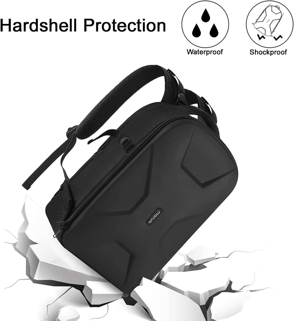Camera Backpack, DSLR/SLR/Mirrorless Photography Camera Bag | 15-16 inch Waterproof Hardshell Case with Tripod