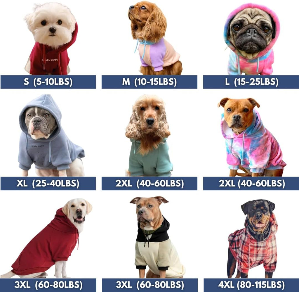 Dog Hoodie – Premium Dog Sweater for Small, Medium, and Large Dogs | Warm Outfits for French Bulldogs, Pitbull