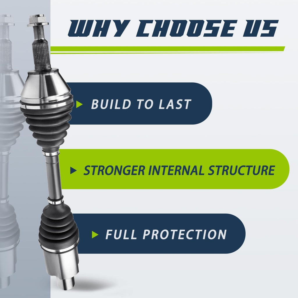 Front CV Axle Left or Right Side Compatible with 2012-2022 Ram 1500