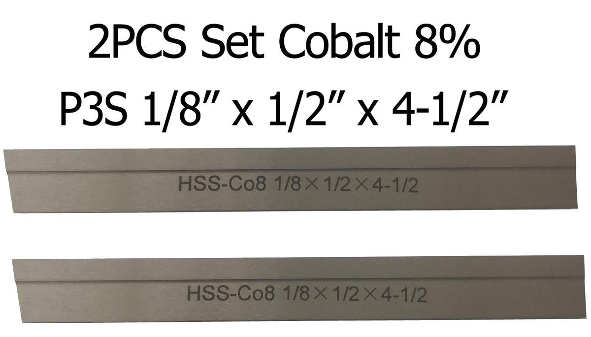 8% Cobalt Lathe Parting Cut Off Blade, 1/8" x 1/2" x 4-1/2"
