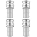 4 Pcs 2" Aluminum Camlock Fitting Cam Groove Coupler, 2" Part E