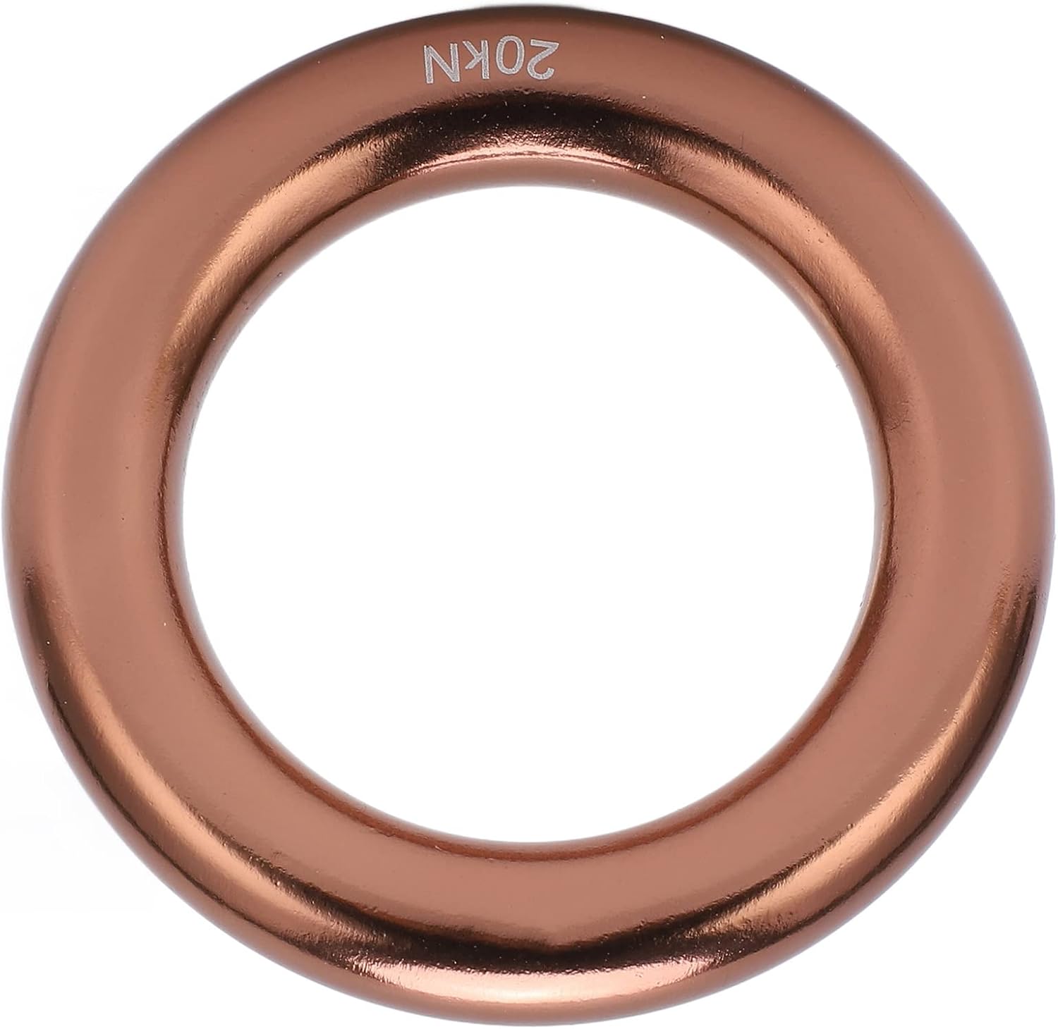 Climbing Rappel Ring Aluminum Alloy Round O Ring, 20KN Breaking Load Climbing Ring for Tree Climbing Rock Climbing