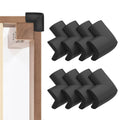 Bed Frame Corner Protector Black: 4 Pack Foam Rubber Bumpers for Bed Table Cabinet Corner Safe Impact Absorption (8
