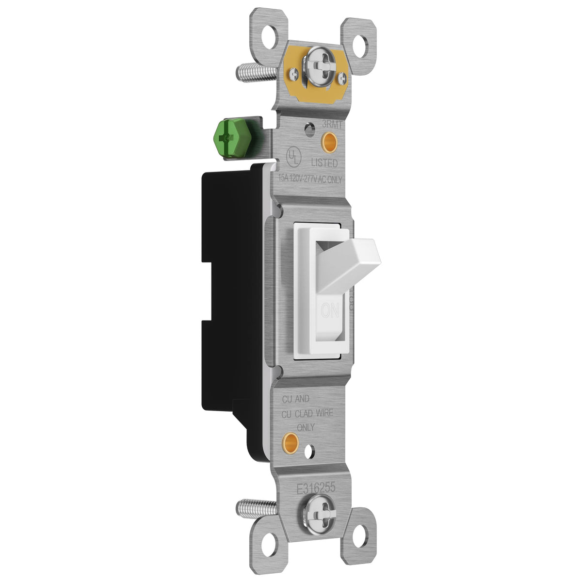 ENERLITES 10 Pack Toggle Light Switch, Single Pole Wall Switch, White