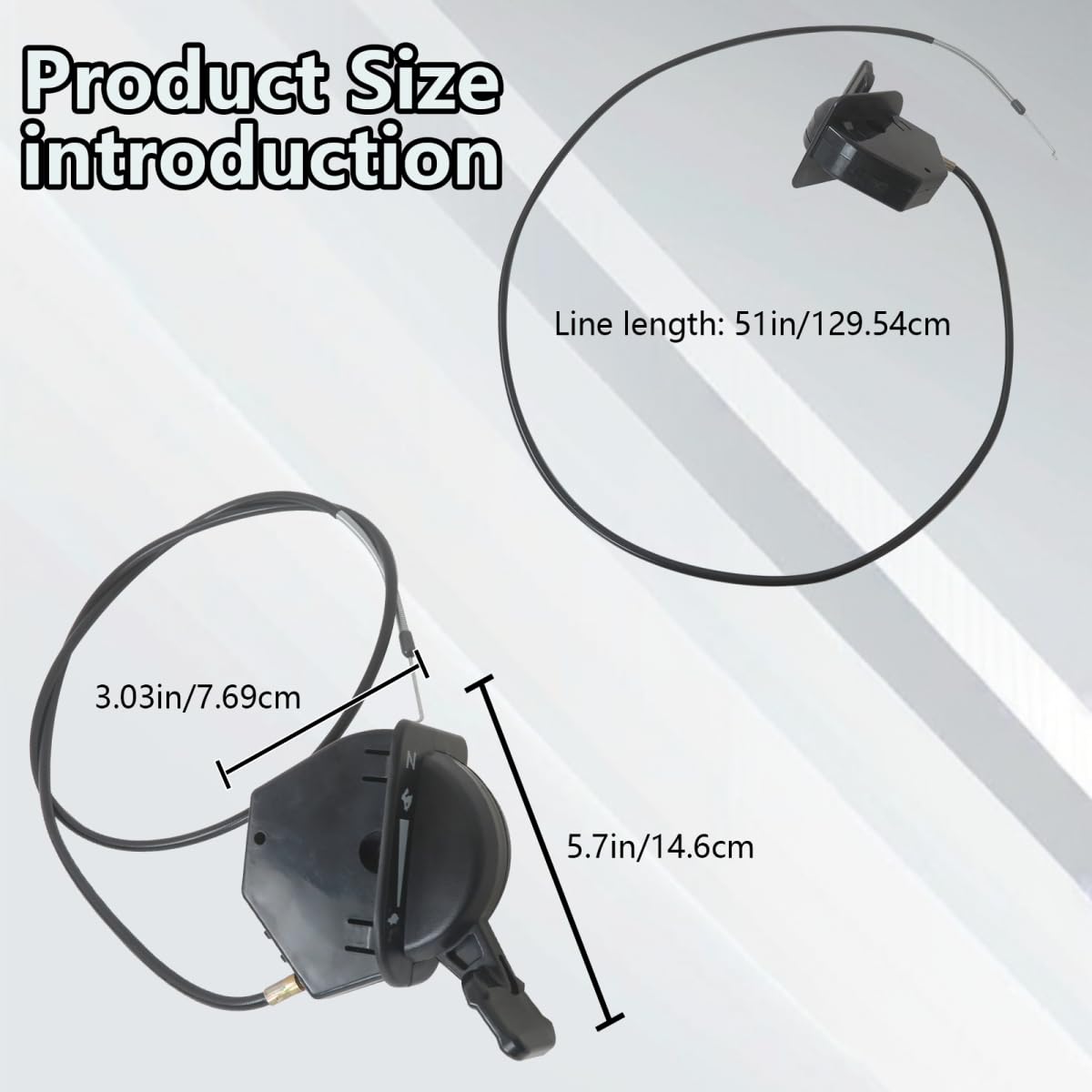 Smaeti Replacement 746-06891 Throttle Cable Fit for Cub Cadet Zero Turn