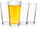Beer Glass Set of 4, 16 oz Pint Glasses