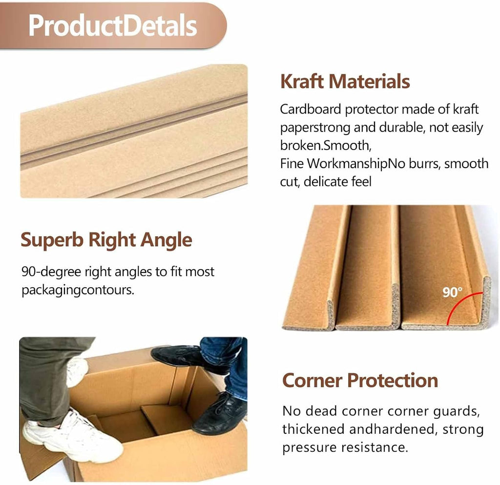 Packaging Cardboard Edge 4 Mm Thickness V Wrapping Paper Corner Board Reinforced Corner Protectors for Pallets