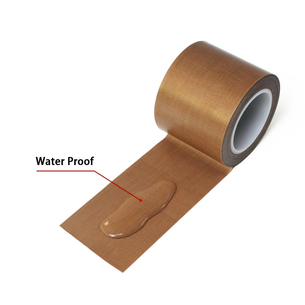 High Temperature PTFE Teflon Tape, 2 in x 33 ft, Non-Stick for Heat Sealers