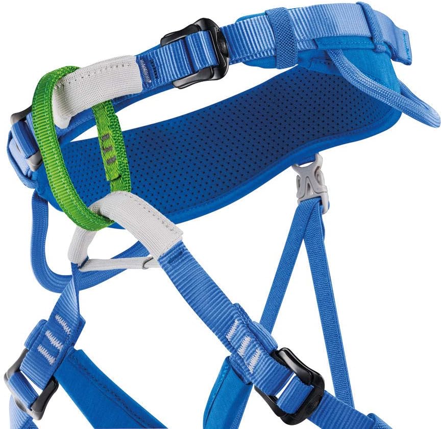 PETZL MACCHU Kids' Rock Climbing Harness | Adjustable Seat Harness for Children Less Than 40kg / 88 lbs