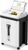150-Sheet Paper Shredder Heavy Duty, Micro Cut and CDs/Cards, P5 Ultra Security, 60 Min Non Stop Shredder for Home