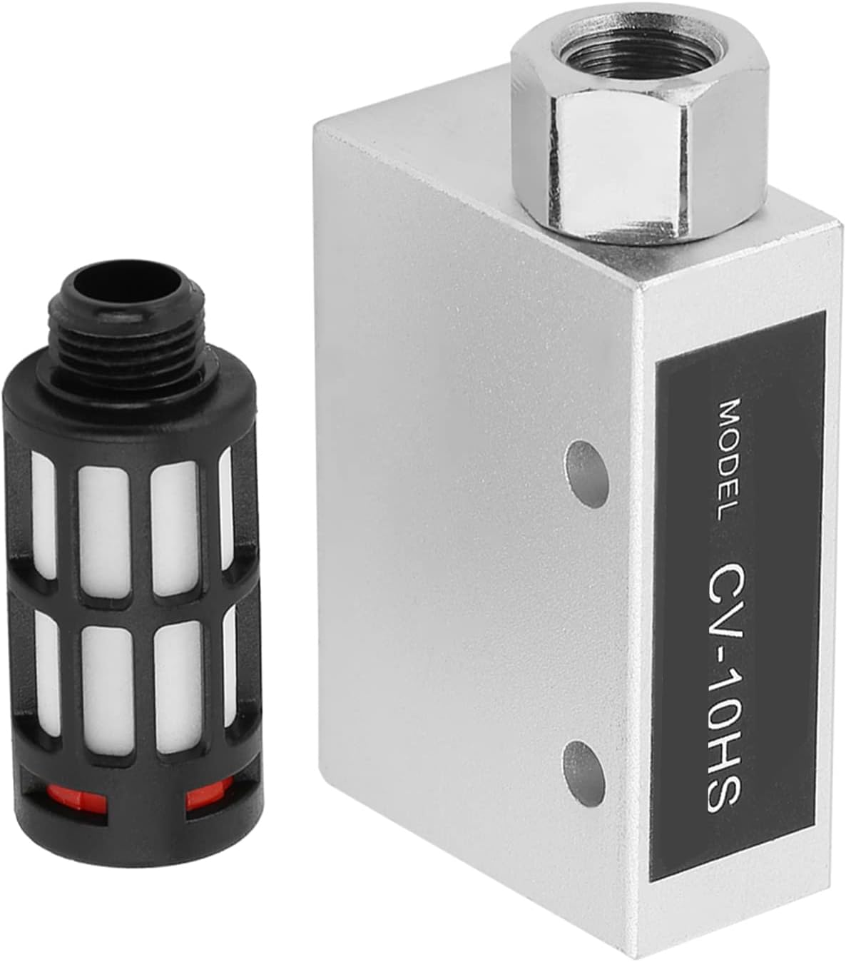CV-10HS Vacuum Generator Ejector, Compressed Pneumatic Air Exhaust Vacuum Generator Valve with,Vacuum Generator