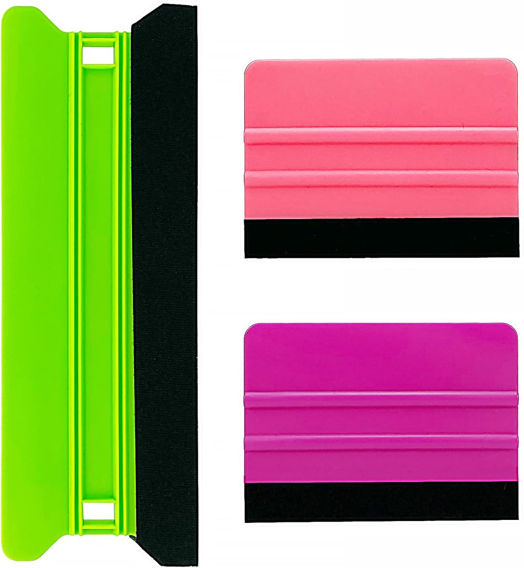 8.3inch Large Vinyl Wrapping Felt Squeegee with 4inch Vinyl Squeegee Applicator for Fastly Installing Vehicle Tinting