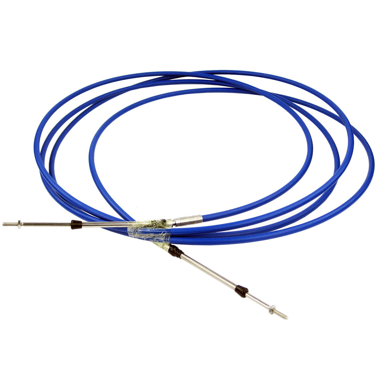 Marine 33C Throttle Shift Remote Control Box Cable For Yamaha Outboard Engine Boat Motor Steering System Blue (30FT, 2 PCs)