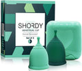 Reusable Menstrual Cups (Small & Large) Set of 2 with Box, 100% Soft Silicone, Copa Menstruelle, Period Cup, Heavy &