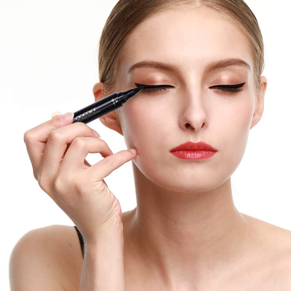2-in-1 Winged Eyeliner Stamp & Precision Liquid EyeLiner Pen
