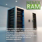 NEMIX RAM 16GB (2X8GB) DDR4 3200MHz PC4-25600 1Rx8 1.2V CL22 288-PIN ECC Unbuffered UDIMM KIT Compatible with DELL PowerEdge T350 Server