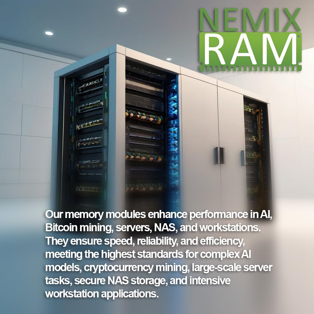 16GB (2X8GB) DDR4 2666MHz PC4-21300 2Rx8 1.2V CL19 288-PIN ECC Unbuffered UDIMM Memory KIT NEMIX RAM