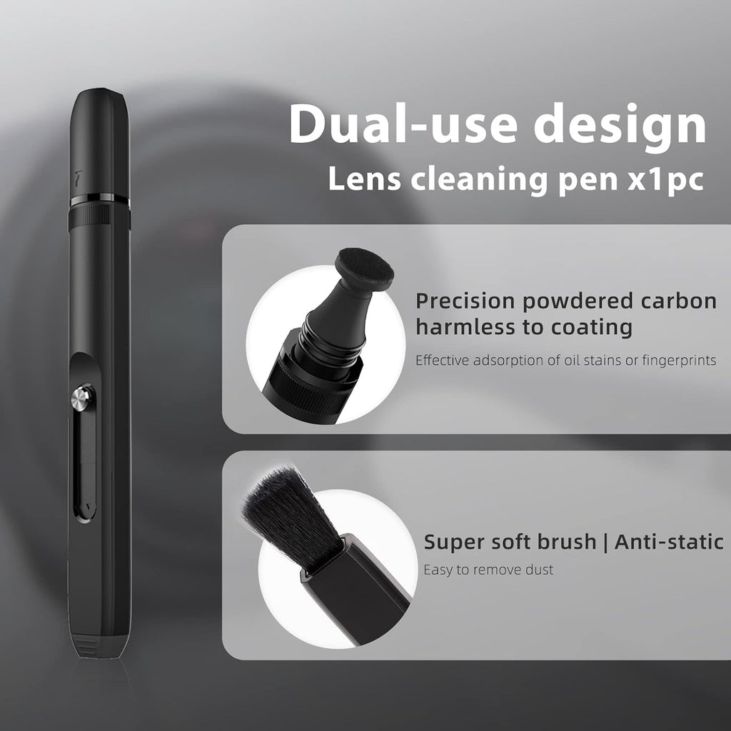 7-in-1 Camera Lens and Sensor Cleaning Kit | Lens Cleaning Pen, Air Blower, APS-C & Full Frame Sensor Cleaning Swabs
