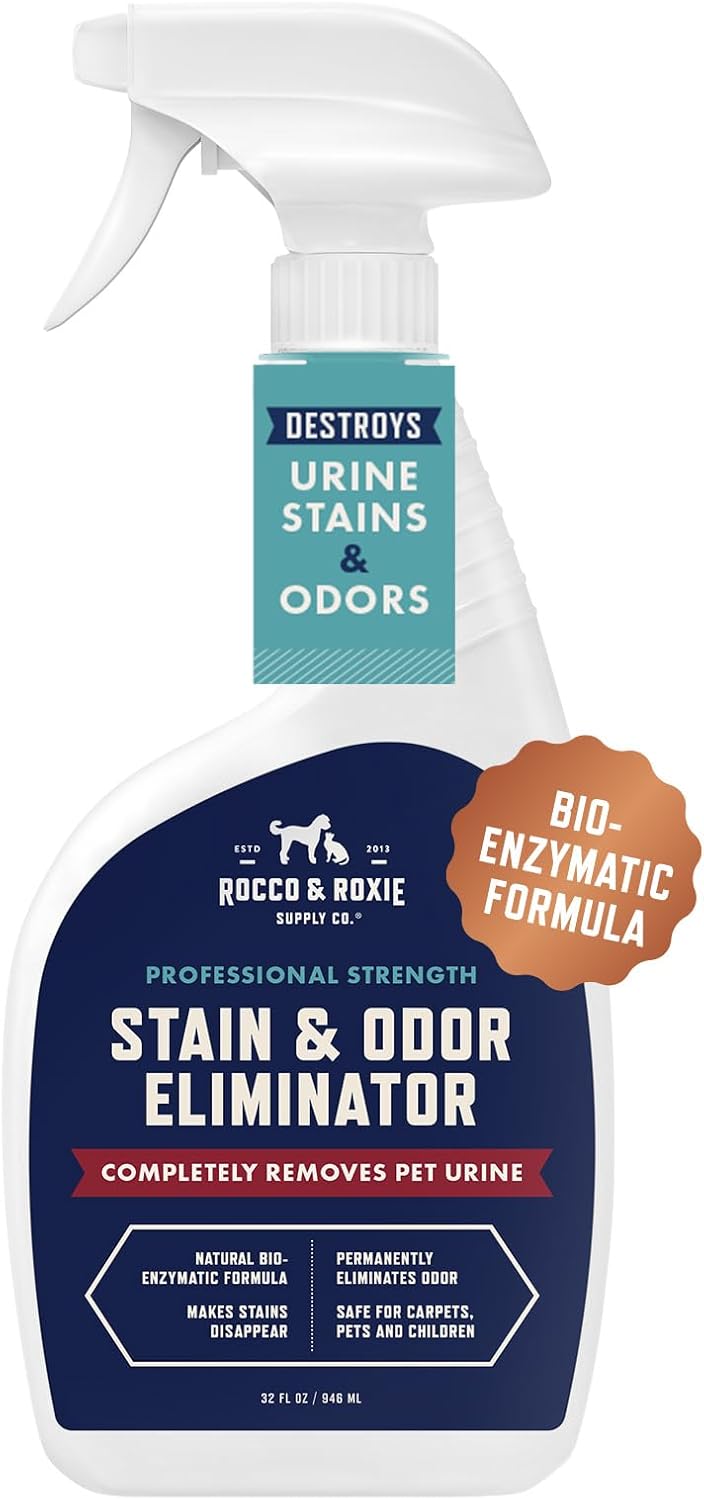 Stain & Strong Odor Eliminator, Enzyme Cleaner, Pet Odor Eliminator for Home - Carpet Stain Remover for Cats & Dog