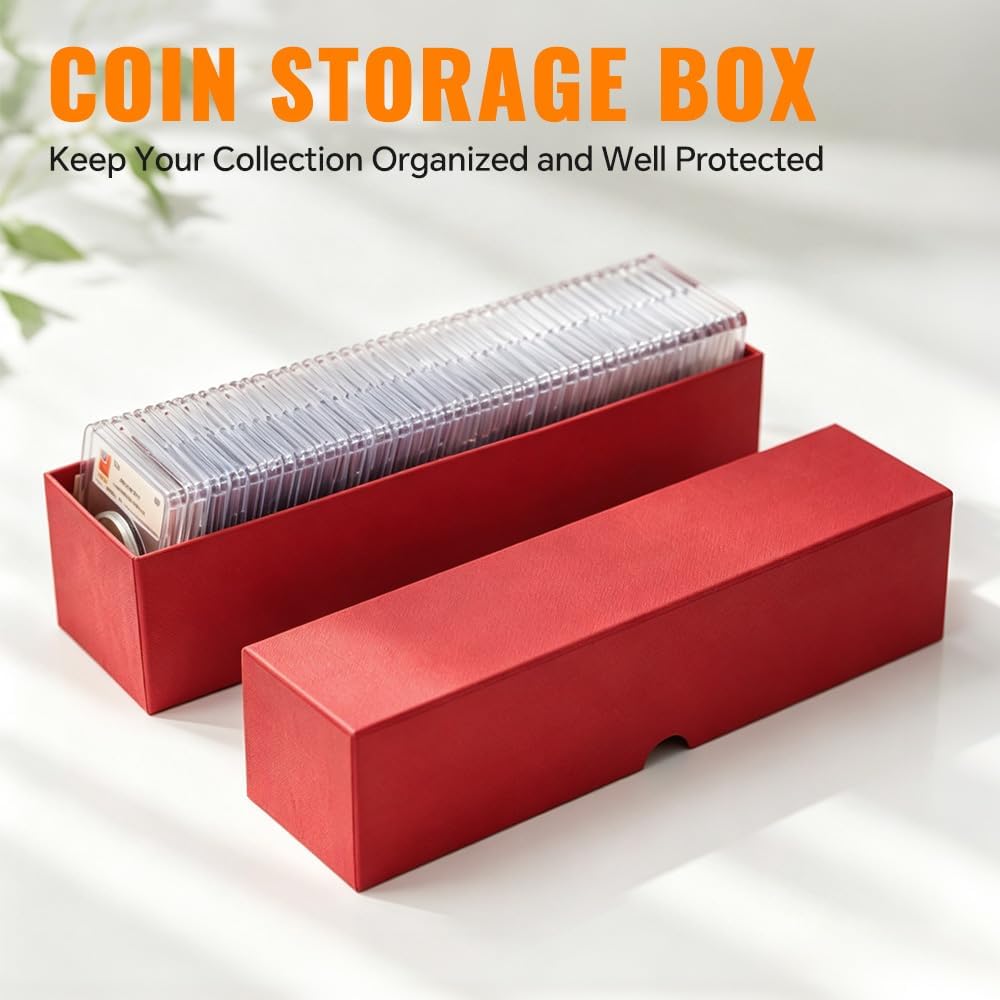 10 PCS Coin Storage Boxs 2x2inch Coin Flip Holder for Collecting Supplies Holders Commemorative Collection Boxs |