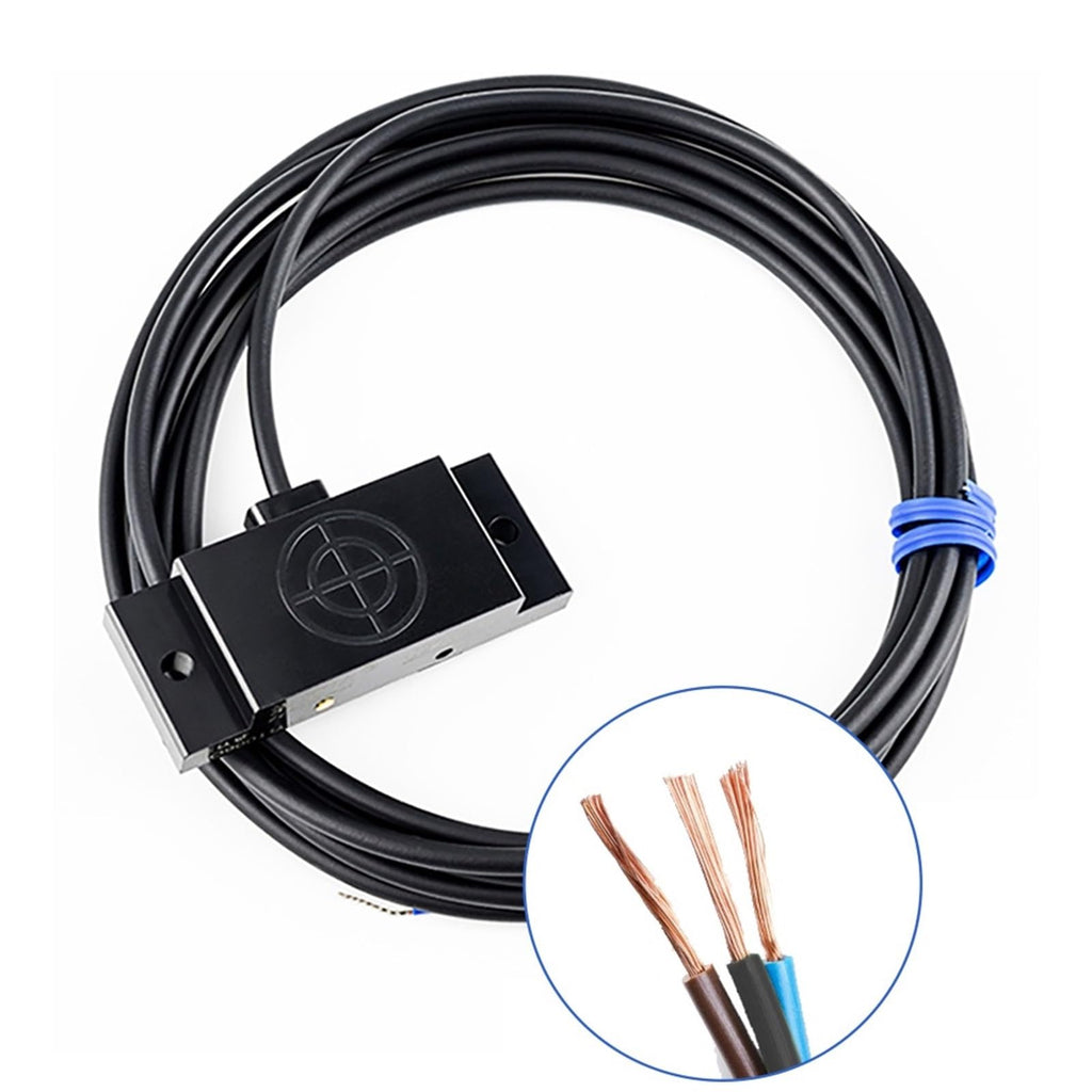 YZHATDH E2K Series Proximity Sensor Matrix Capacitive Switch 10-30V DC 3-Wire NPN PNP Sensing Distance 10mm Adjustable
