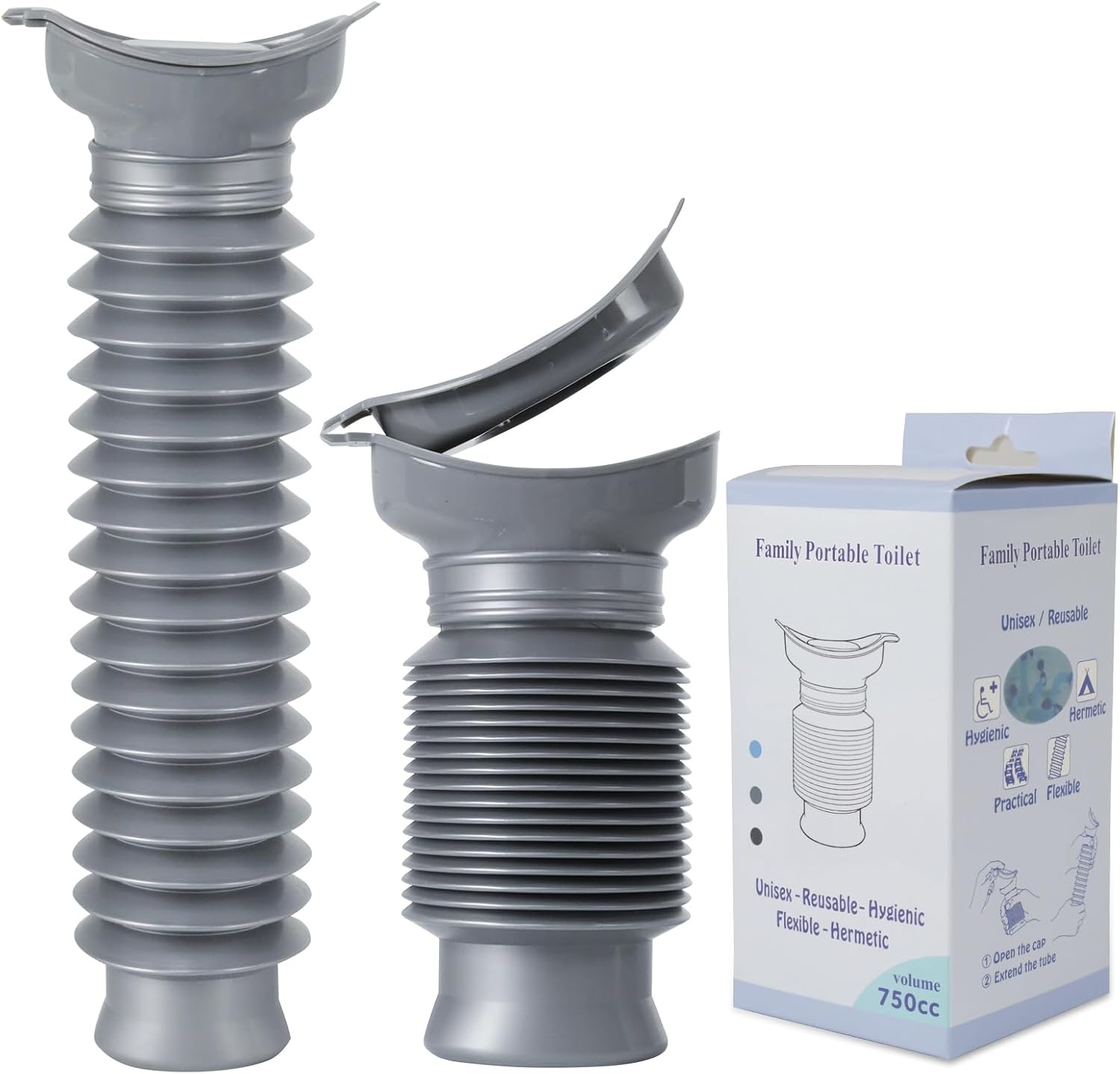 Pee Bottles for Men,Portable Urinal for Men,Collapsible Urine Bottle 750ML | Car Urinals for Men and Women,Emergency