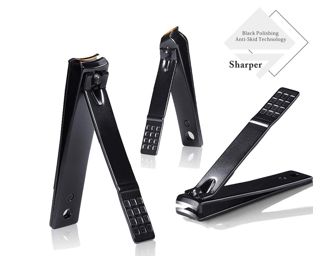 Professional Stainless Steel Nail Clipper Travel & Grooming Kit Nail Tools Manicure & Pedicure Set of 15pcs with