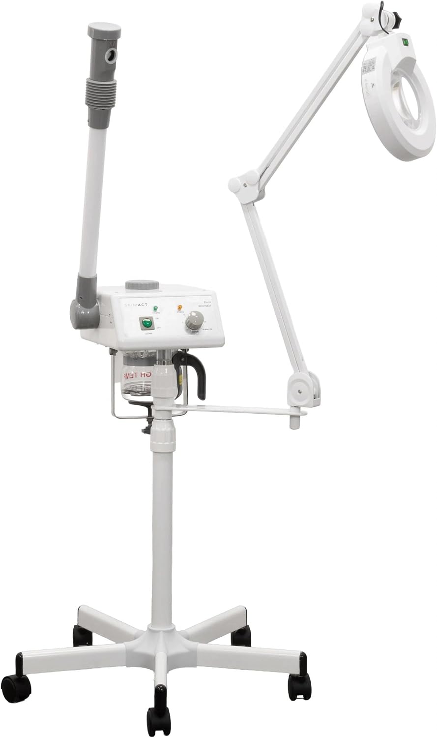 Euro Facial Steamer with Aroma Therapy with LED Magnifying Lamp
