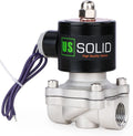 U.S. Solid 1/2" Stainless Steel Electric Solenoid Valve 12V DC Normally Closed
