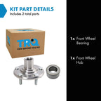 TRQ Front Passenger Side Wheel Bearing & Hub Kit