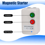 XLWJBES Magnetic Motor Starter 380V 15KW-20HP Electric Motor Starter for Air Compressor, 3-Phase/Single-Phase Switch