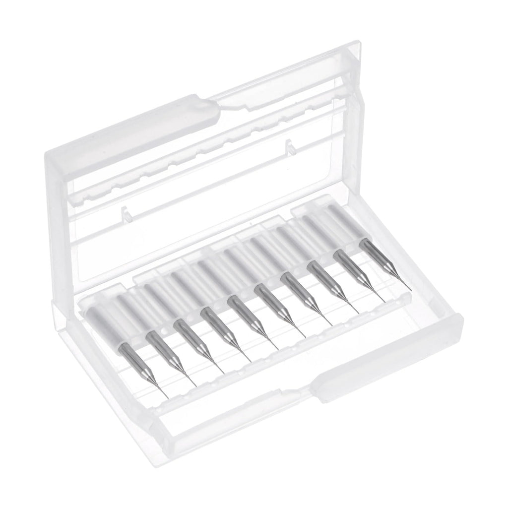 uxcell 10Pcs 0.4mm Carbide End Mill Engraving Milling Cutter