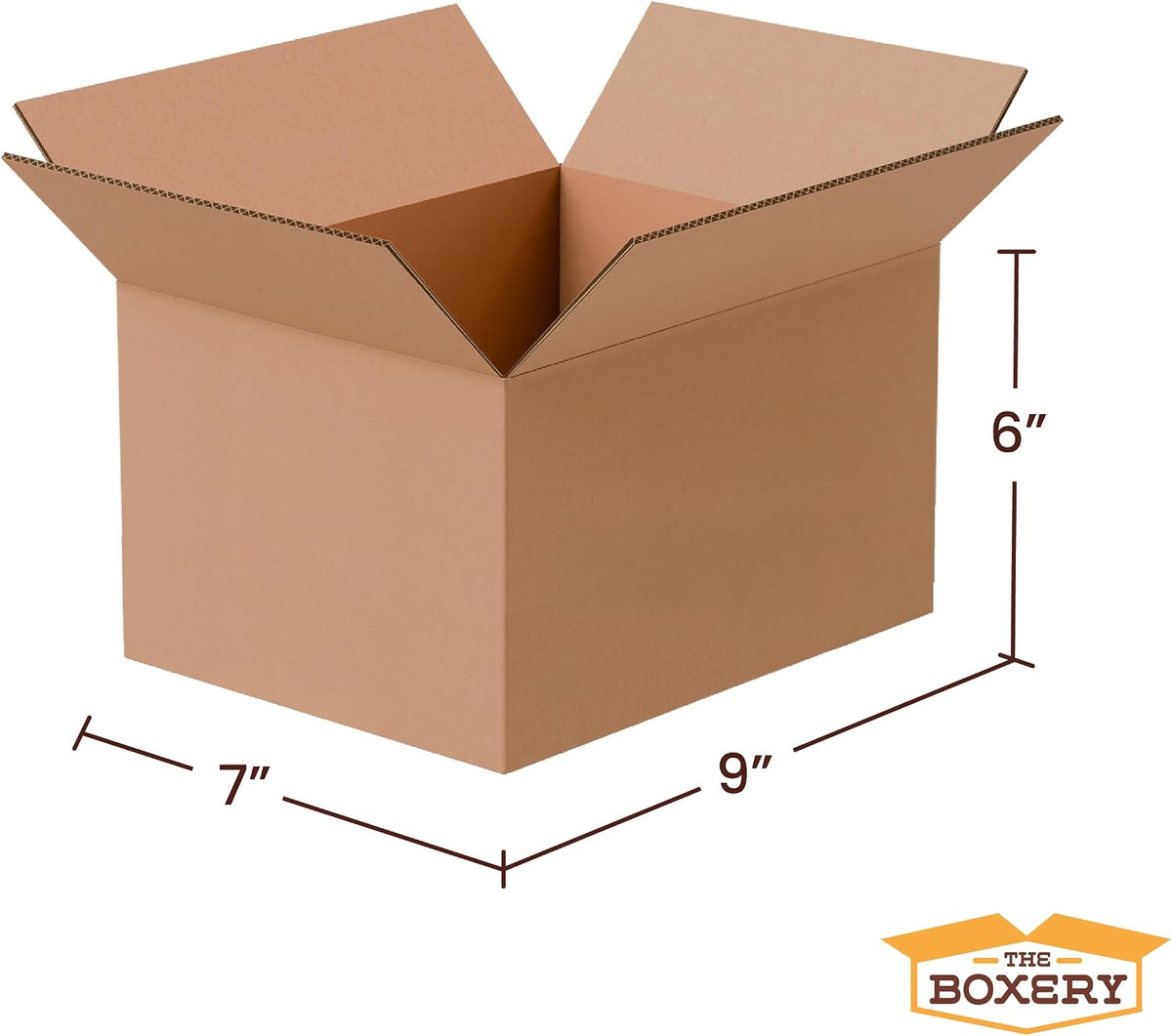 9"x7"x6" Corrugated Cardboard Boxes 25-Pack