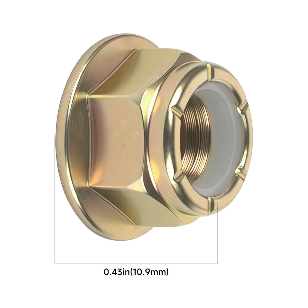 2-Pack 712-04065 Nylon Flange Lock Nut 3/8-16 Compatible with MTD Cub Cadet
