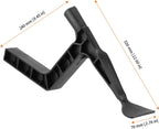2 Pack Gutter Tool, Gutter Cleaning Spoon and Scoop with Unique Shaped Hook, Threaded Design Roof Gutter Cleaning
