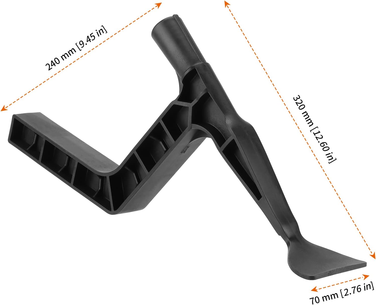 2 Pack Gutter Tool, Gutter Cleaning Spoon and Scoop with Unique Shaped Hook, Threaded Design Roof Gutter Cleaning