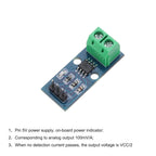 MECCANIXITY 2pcs ACS712 Current Sensor Module 20A Range Hall Effect Current Sensor Current Measuring AC/DC with Cable for Detecting Current