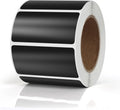 Black Rectangle Labels 2 x 1 Inch Blank Stickers Roll 500 Pcs