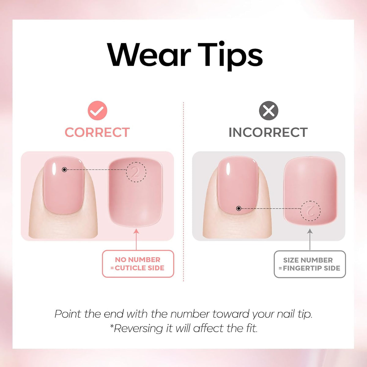 Extra Short Press on Nails, French Tips Squoval Fake Nails