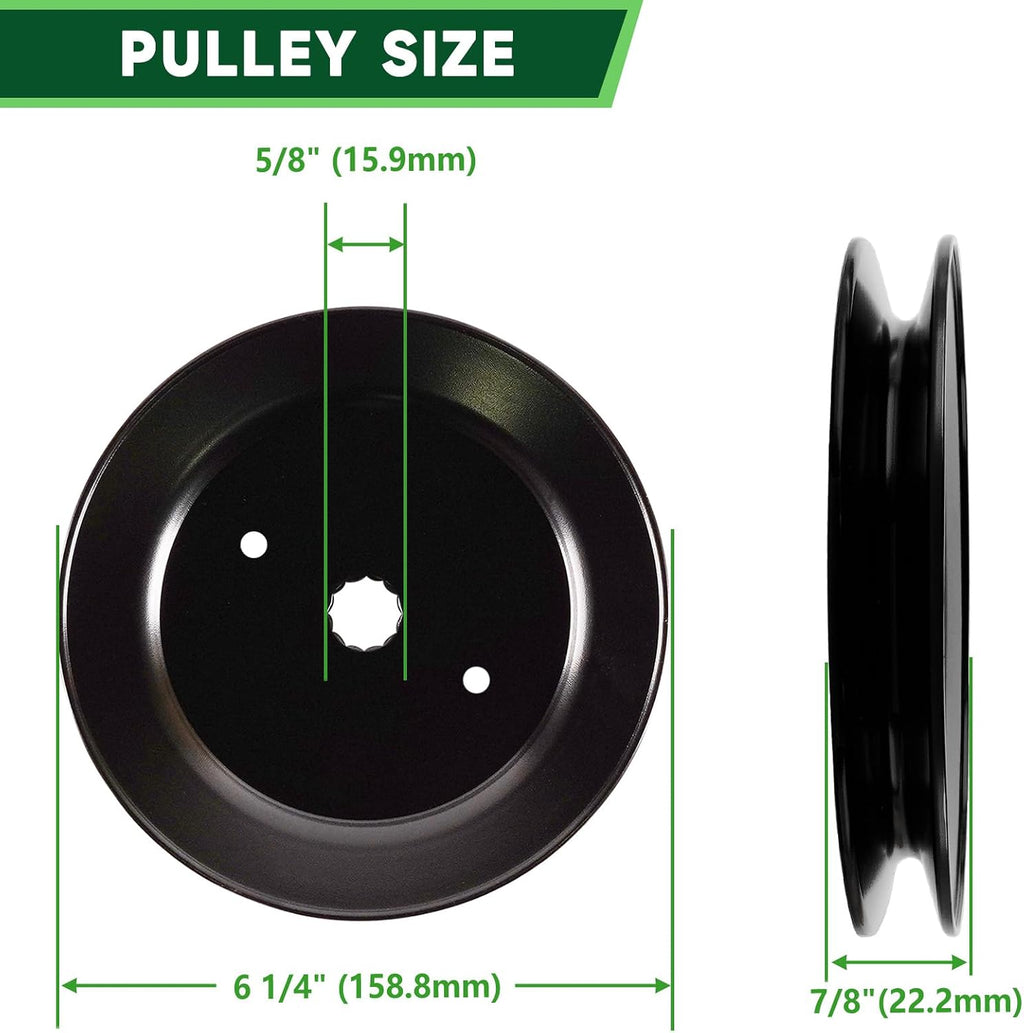187292 192870 Spindle Assembly with 195945 Pulley Fit for 42" 46" 48" 54" Mower Deck Husqvarna Z254 YTH22v46YTH 24v48