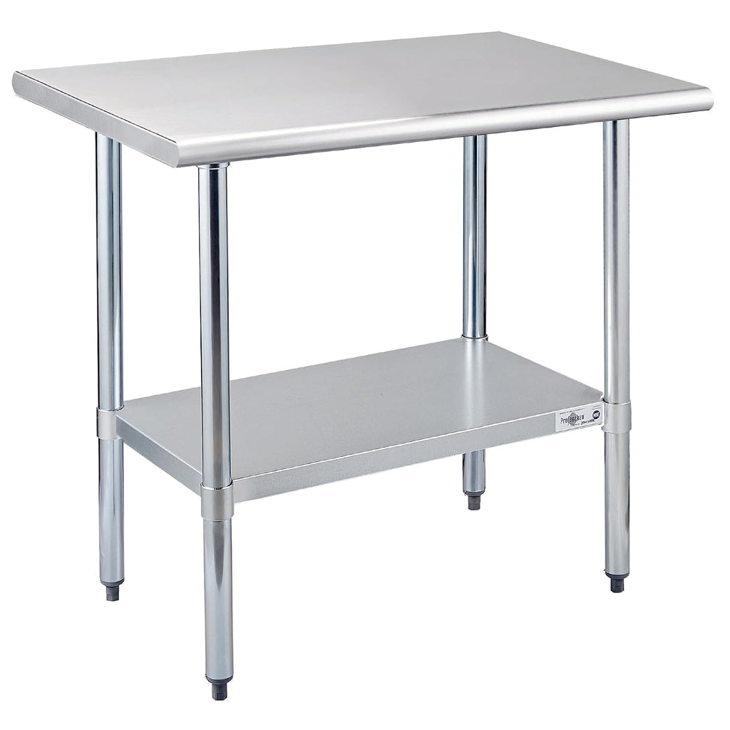 Stainless Steel Prep Table 24''x36'' NSF Commercial Workbench