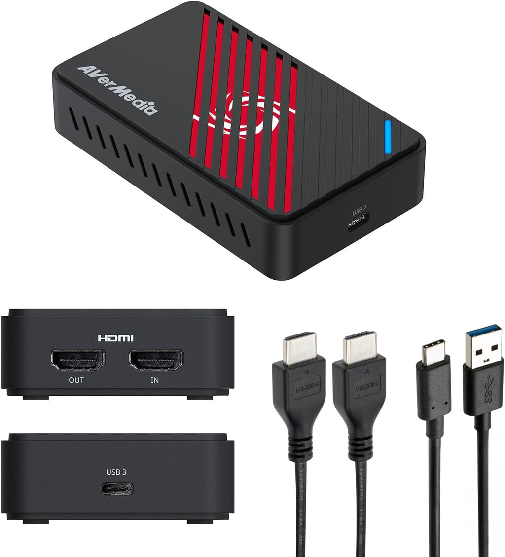 4K HDMI Capture Card, USB Game Capture Card for Streaming and Recording with True Low Latency on PS5/Pro, Xbox