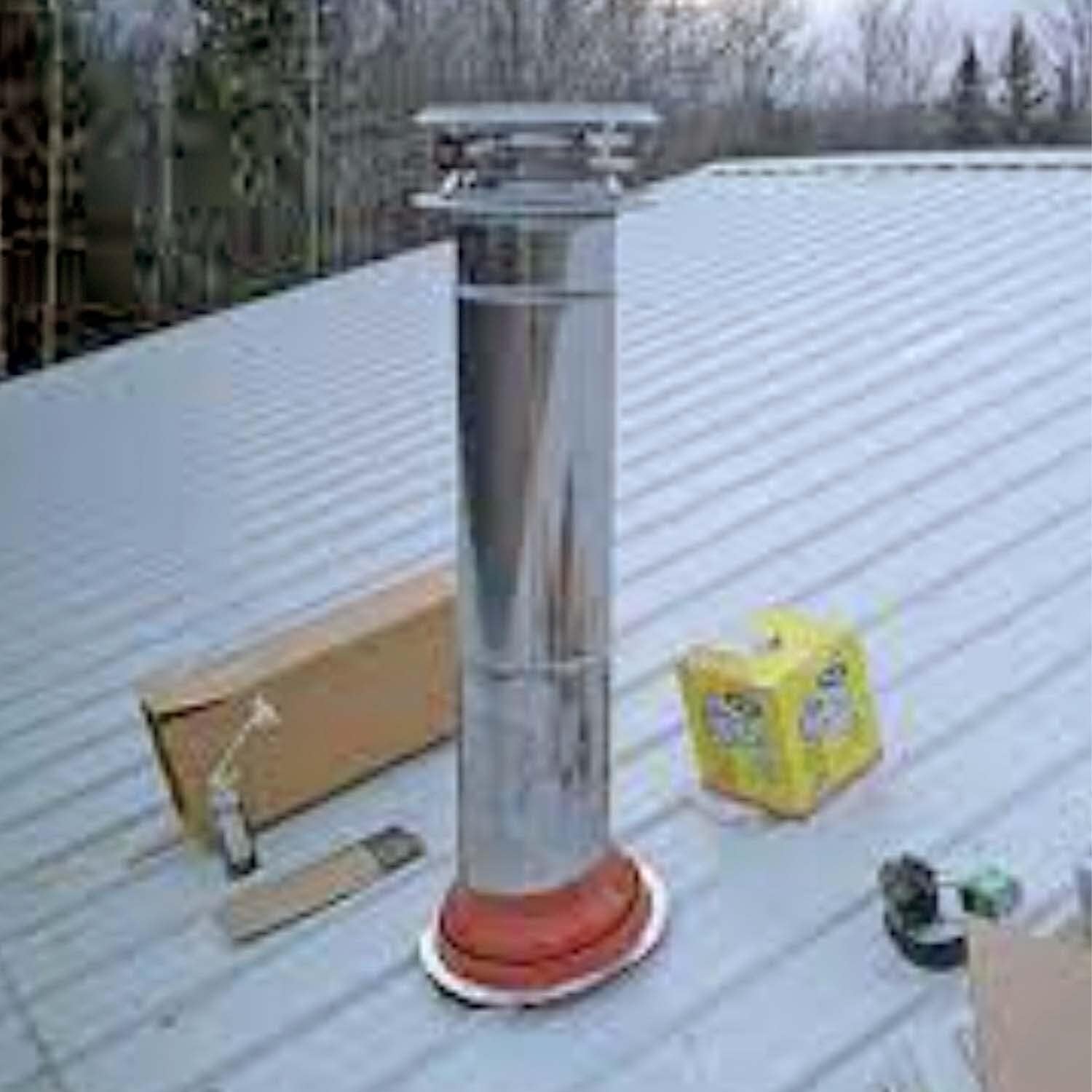#6 (5" - 9") RED Round High Temp Silicone Flexible Pipe Flashing: Dektite Metal Roof Jack Pipe Boot-Metal Roof