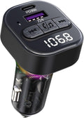 FM Transmitter Bluetooth Car Adapter, Wireless FM Radio Transmitter | FM Transmitter PD30W & QC3.0 Fast Charge