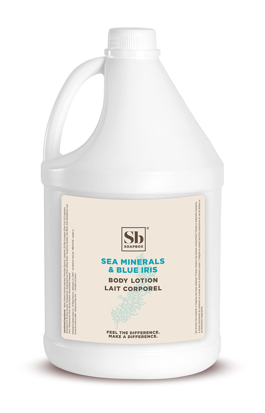 Sea Minerals & Blue Iris Body Lotion - 1 Gallon Refill Bulk Size