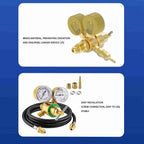 Argon CO2 Regulator with Dual Gauge, 0-4000 PSI